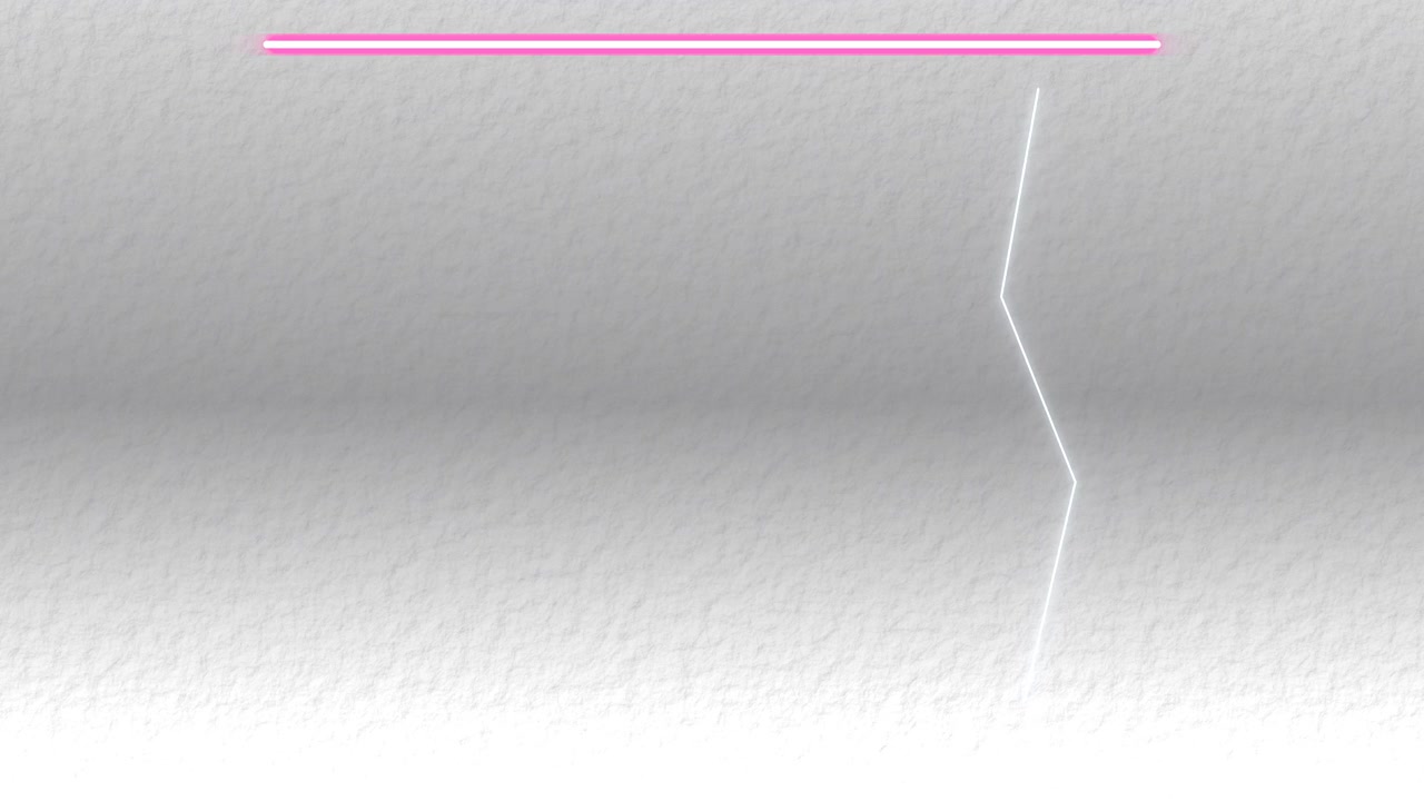 Abstract Motion Graphic with Glowing Pink Line and Lightning Effect