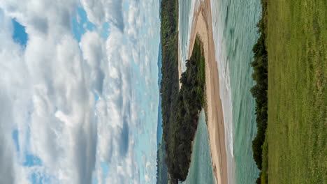 Minnamurra-river-and-cloudscape---vertical-time-lapse