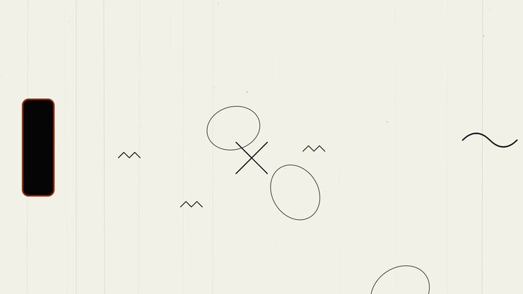 Abstract Motion Graphics with Geometric Shapes and Vintage Film Texture