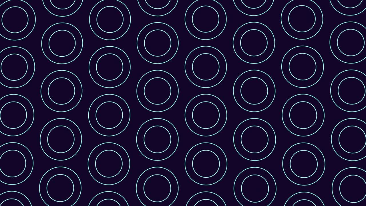Blue rings and circles pattern