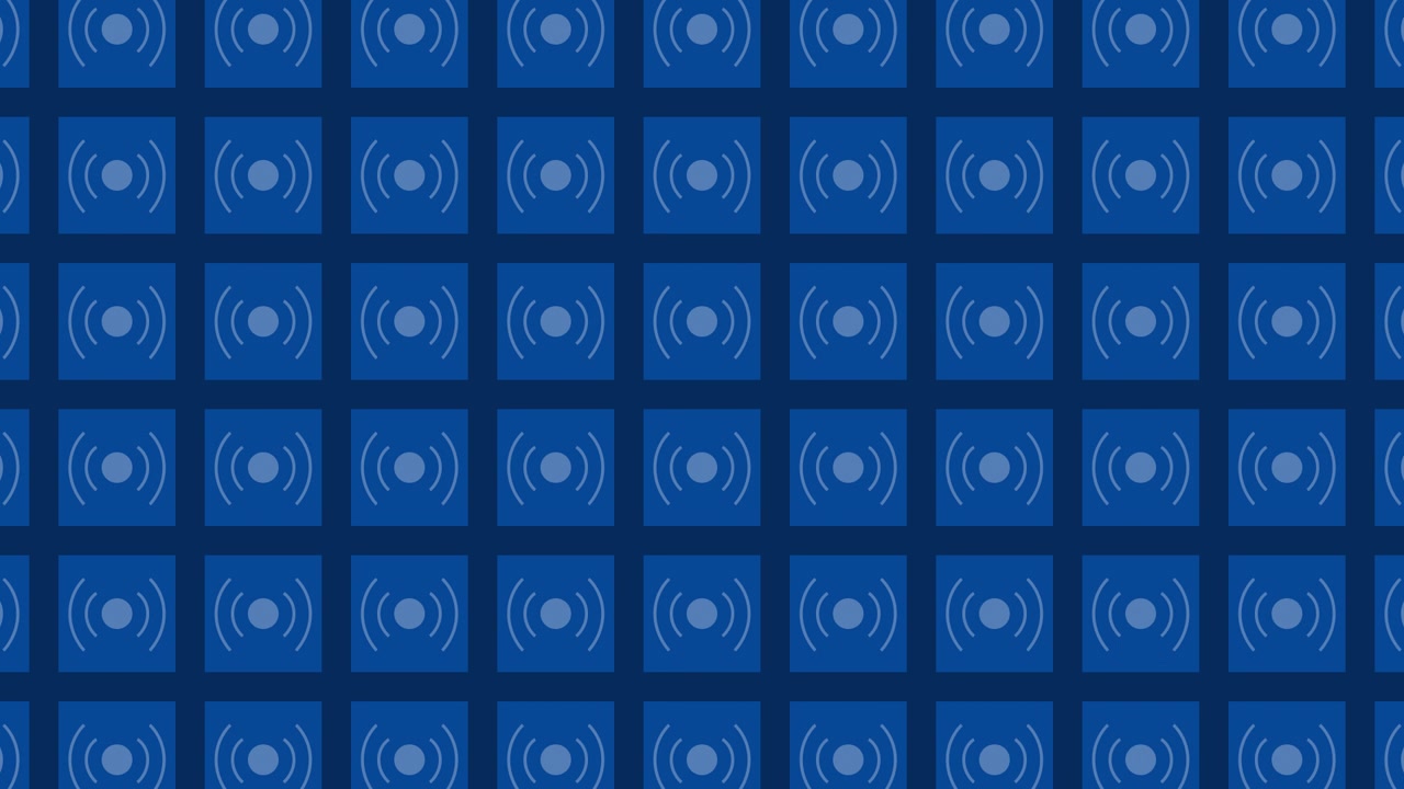 Abstract Blue Geometric Pattern