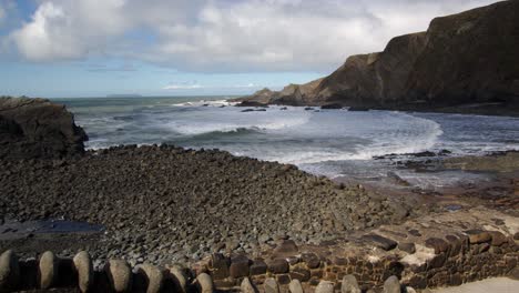 extra wide shot of eye cove looking out to sea