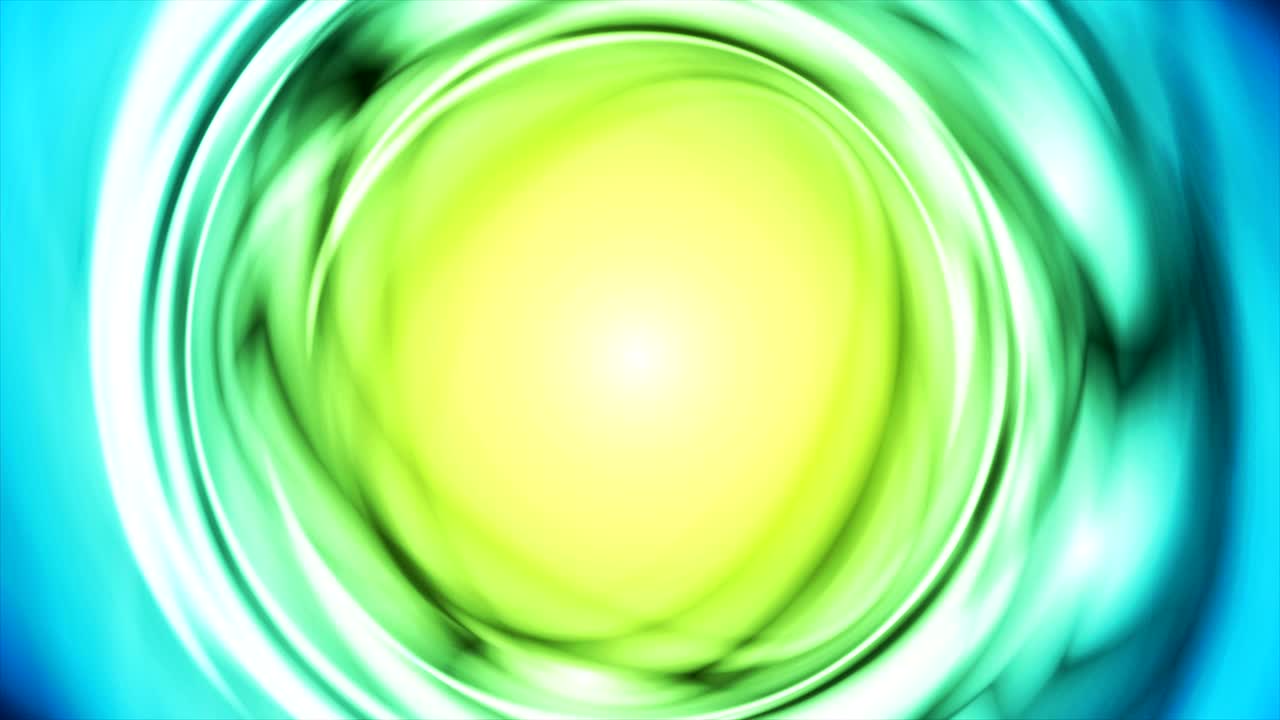 푸른 iridescent 흐르는 원 비디오 애니메이션