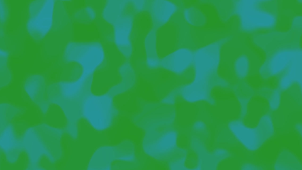 Looping animationer af et grønt turkis flydende camouflagemønster.