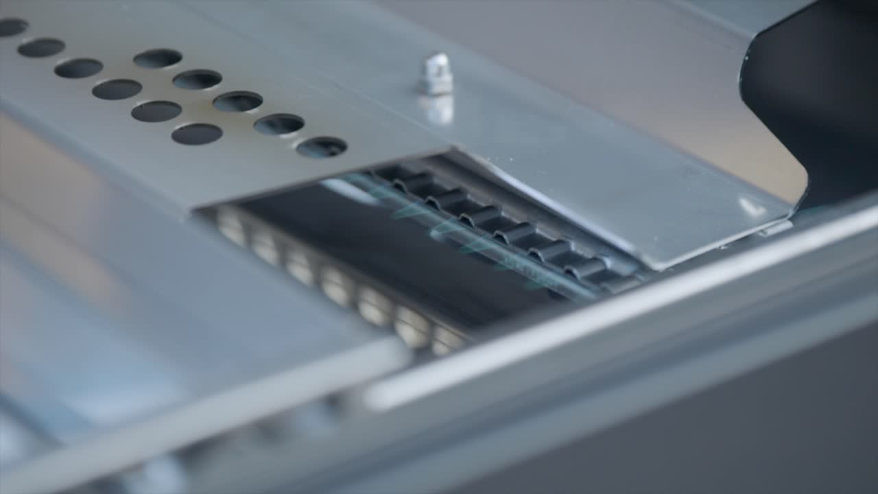 Close Up Shot Of Gas Fire Flames From Stainless-steel Barbecue