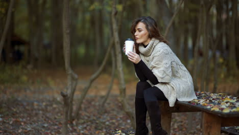 woman with cup of coffee