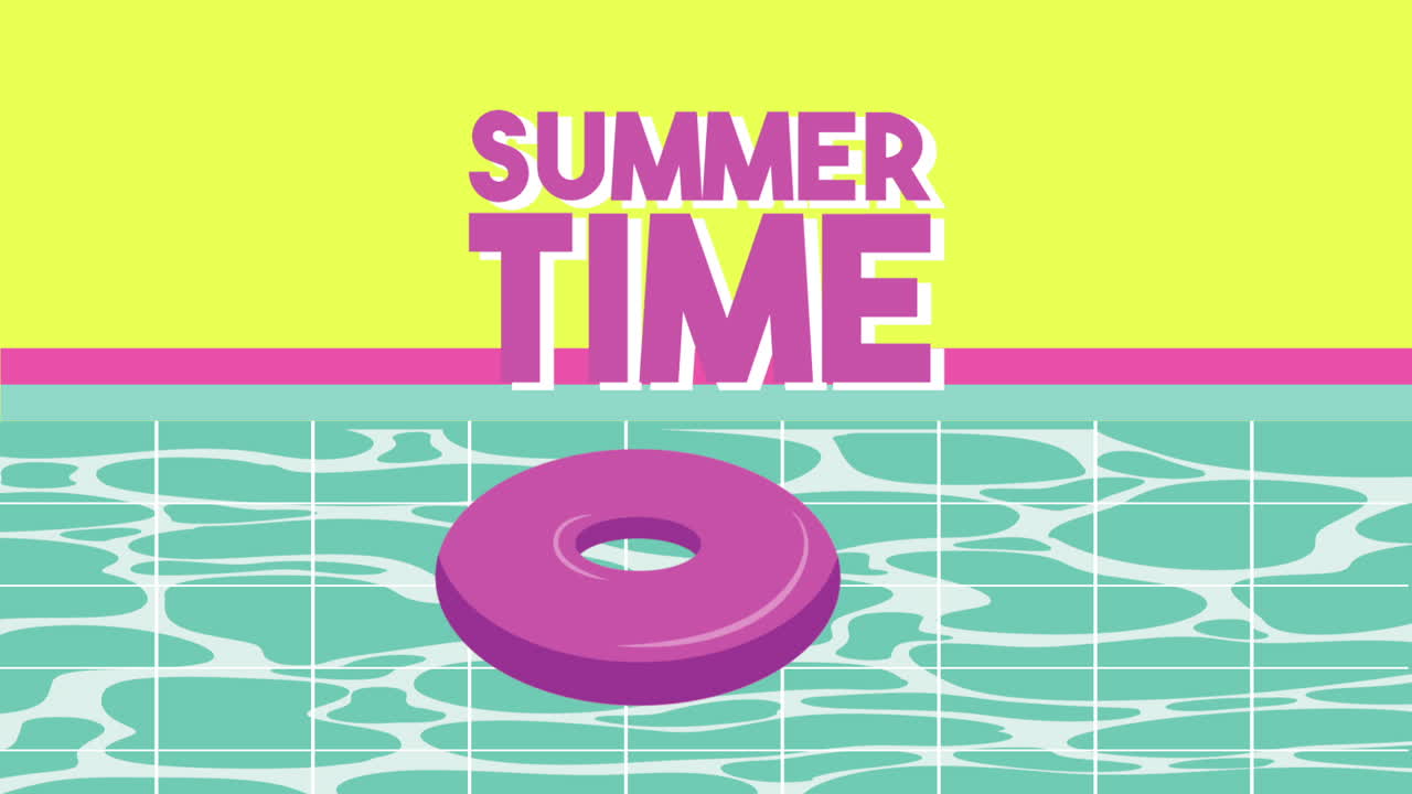 여름 시간 바다 장면