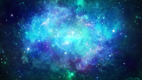 4k fantasy flight through deep space, infinite space stars loop animation.