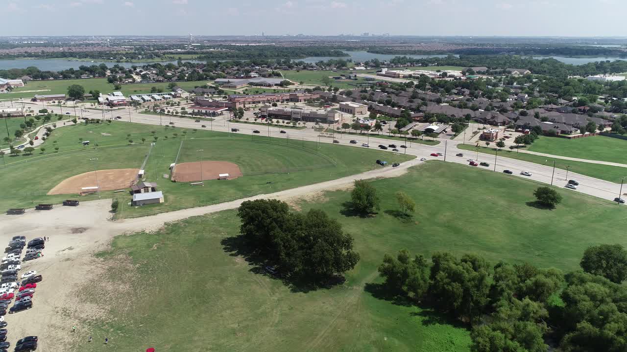 vista aérea de little elm en texas