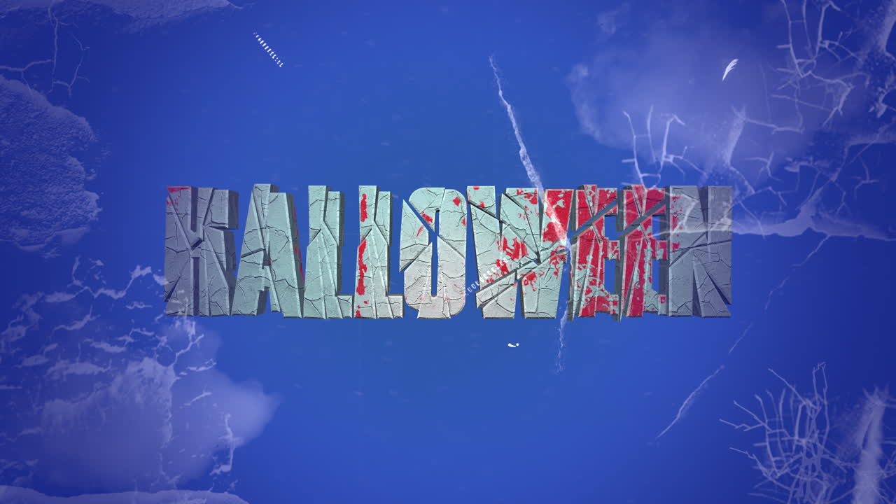 눈과 얼음 겨울 질감에 할로윈