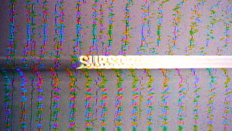 suscribirse en blanco y negro, título de animación glitch, glitching estilo vhs analógico