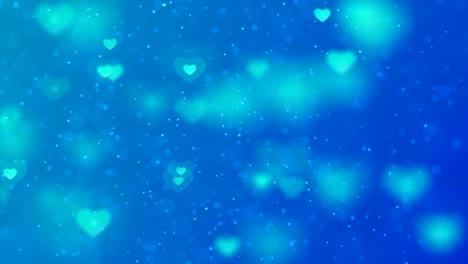 4k soft heart colorfull background (loopable) - stock video