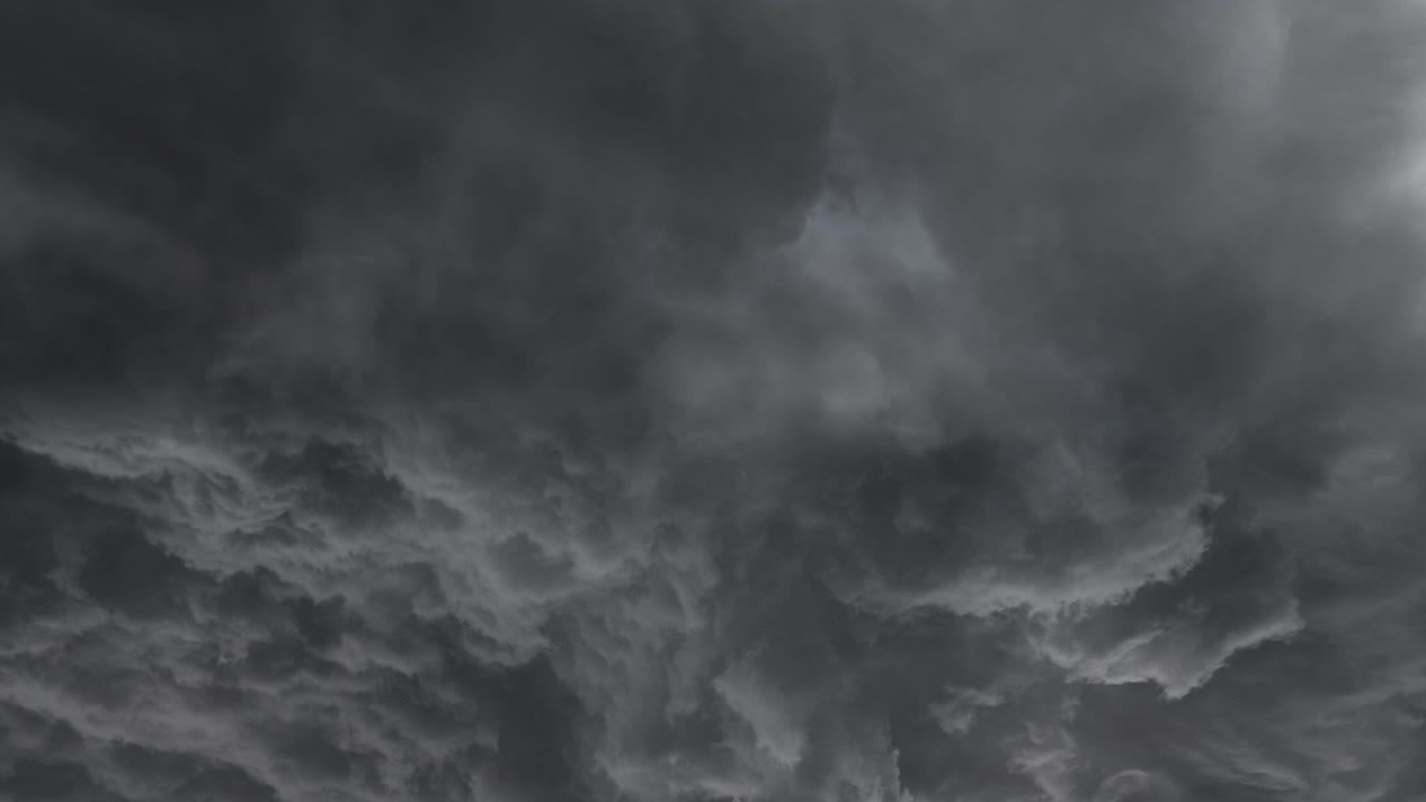 4k dark storm clouds and dark sky