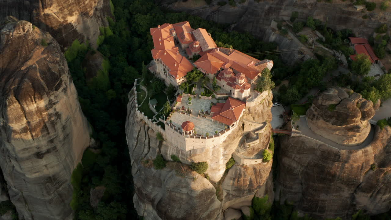 Meteora Monastery Aerial View