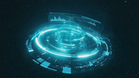 futuristic hud technology screen display