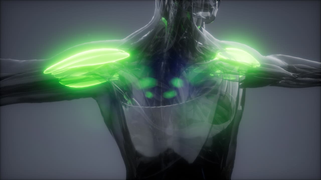 델토이드 - 눈에 보이는 근육 해부학 지도