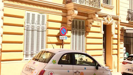 a car drives past buildings in monte carlo