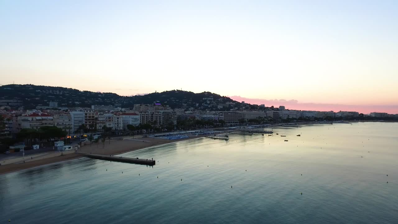 cannes, vista aérea sobre la croisette