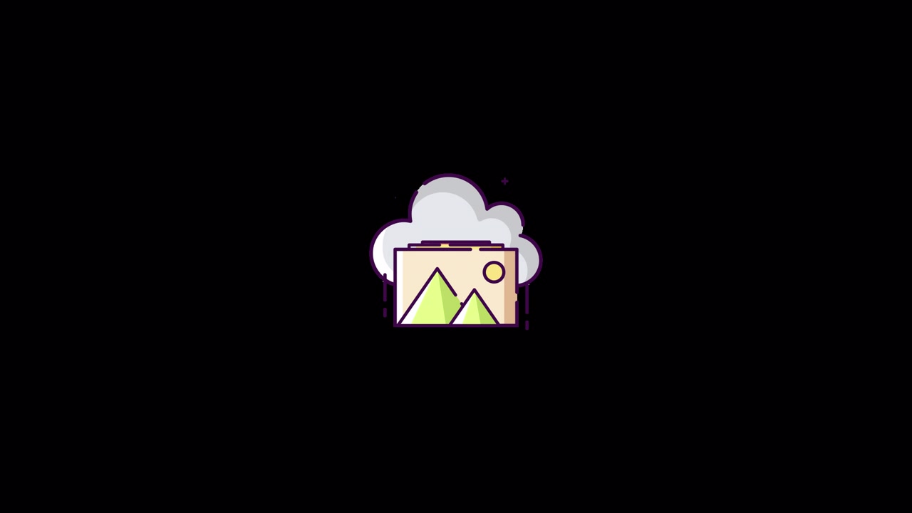 Cloud gallery Icon Animation
