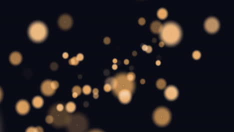 animación de moléculas sobre 2024 texto en fondo negro