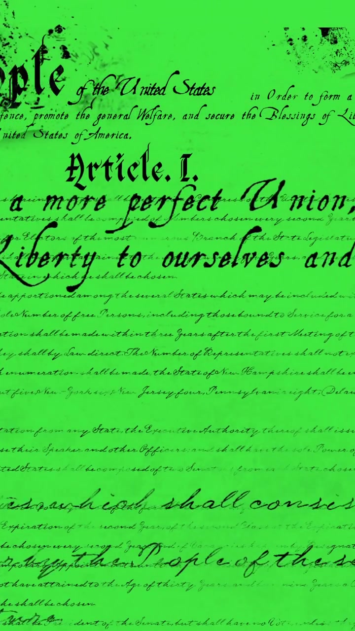 Written constitution of the United States 4k