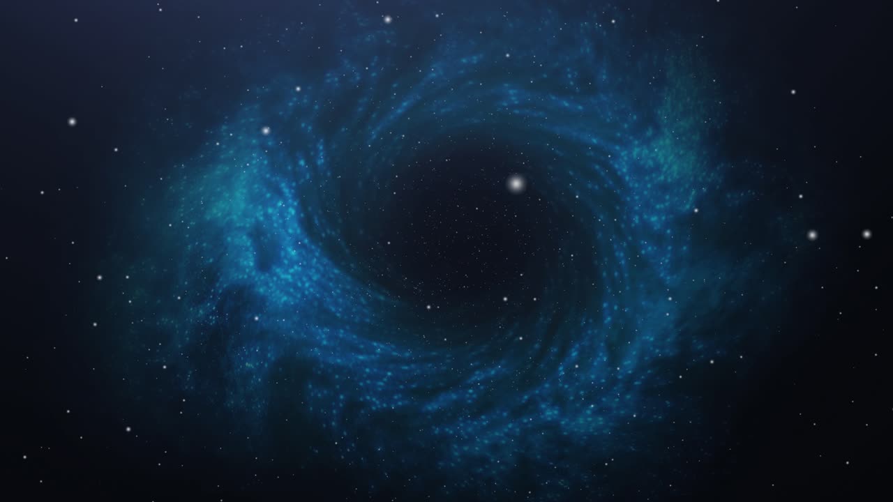 agujero negro formado en el universo