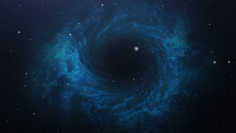 agujero negro formado en el universo