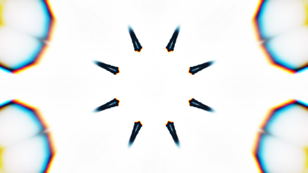 Luci laser astratte. Tunnel laser. Luci stroboscopiche. Loop VJ