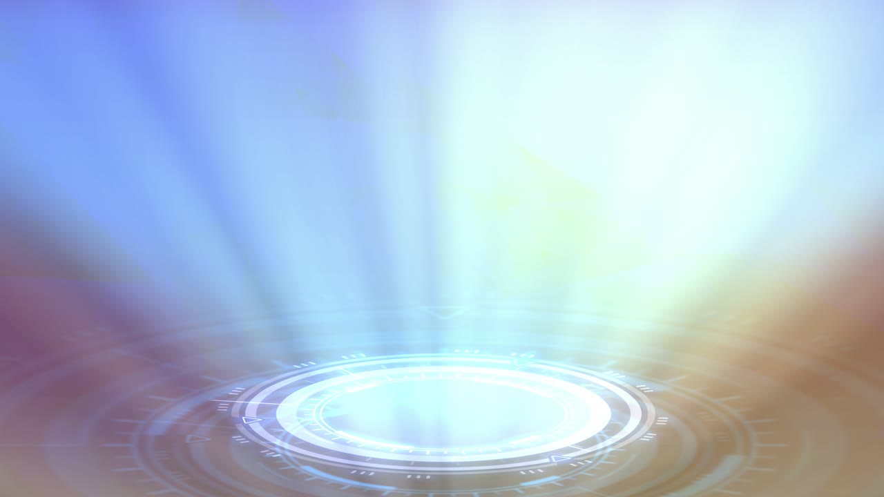 cg resumen renderizado en 3d, teletransporte científico de neón de fondo