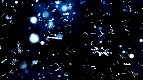 winter snowflakes background. loop