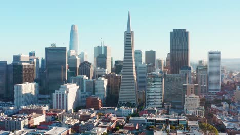 aerial: building and skyscrapers, drone view