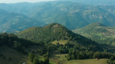 aerial mountain landscape