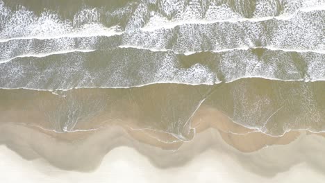 waves, beach, sand and water movement on a deserted beach