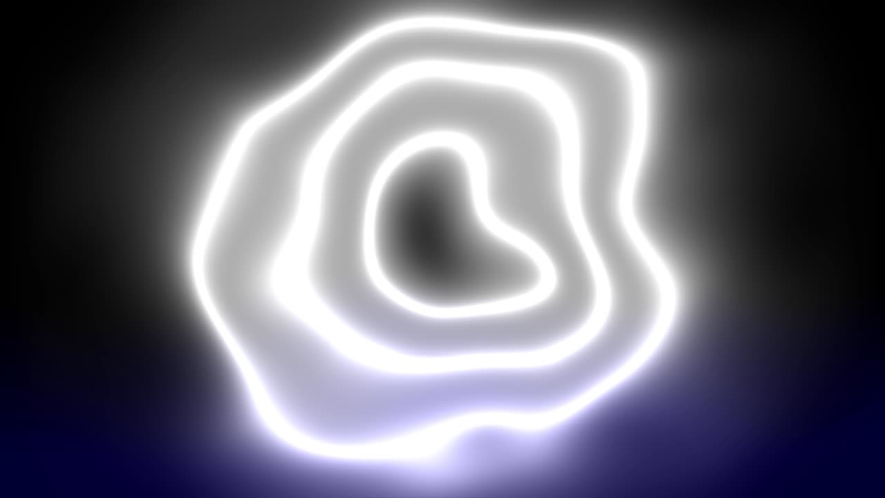 Neon circle distortion glowing animation motion graphics