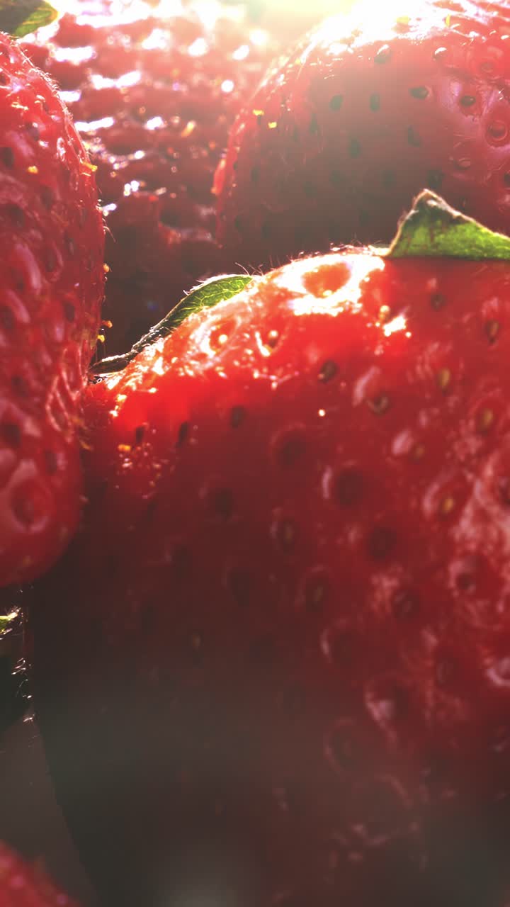 Close-up of Fresh Strawberries
