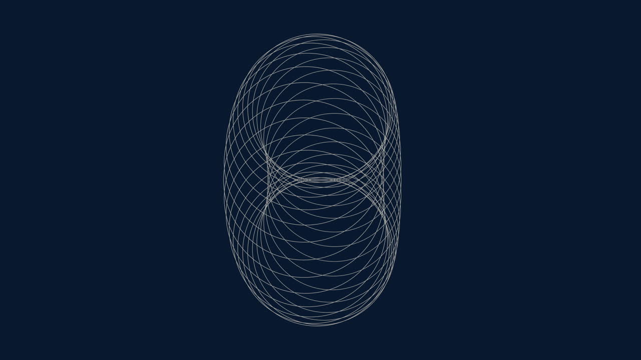 espiral dinámica de líneas blancas sobre un fondo azul oscuro