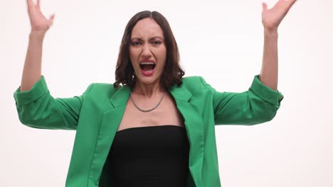 woman expressing intense anger and frustration by tearing paper and yelling