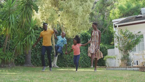 happy family spending time together