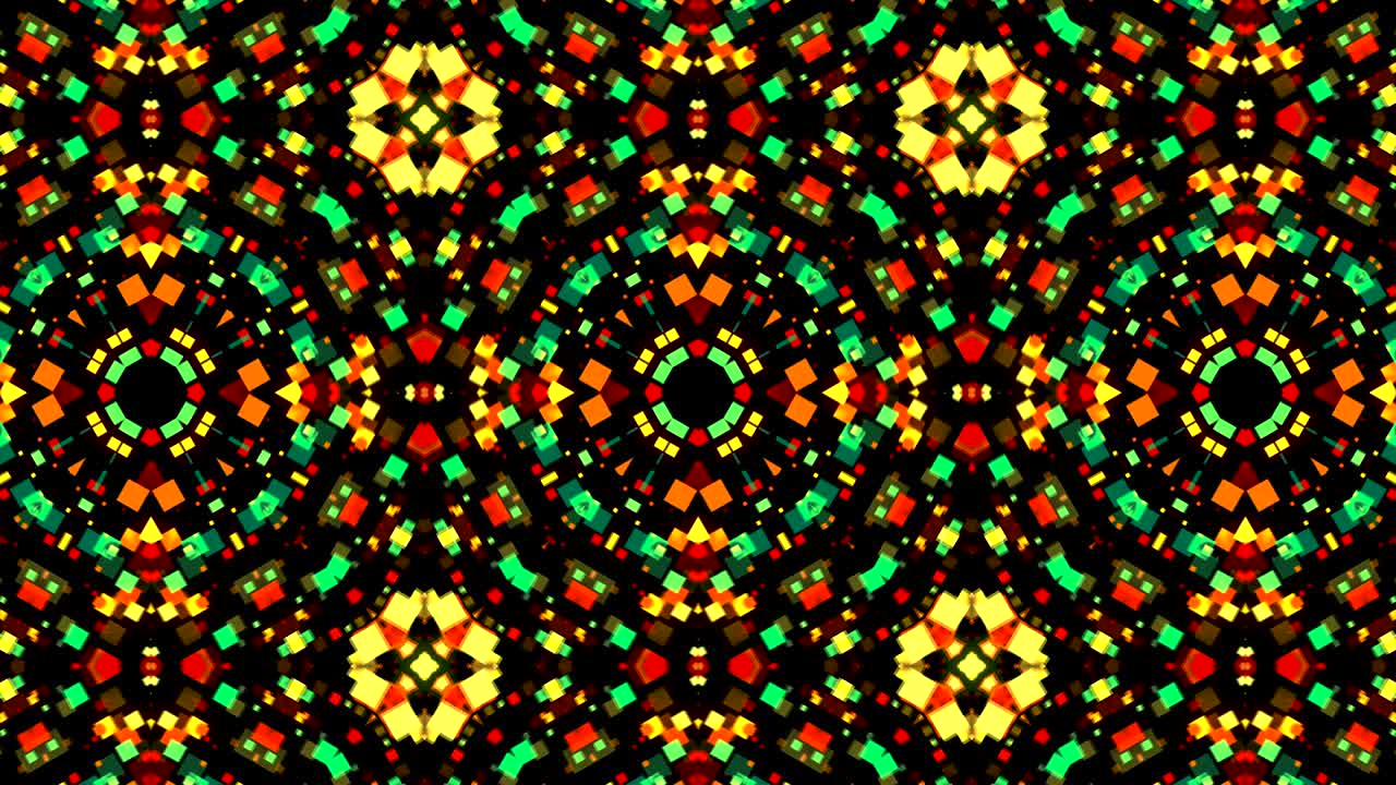 fondo de video caleidoscópico colorido. telón de fondo abstracto