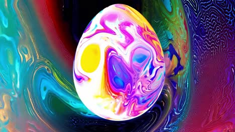 psychedelic egg art