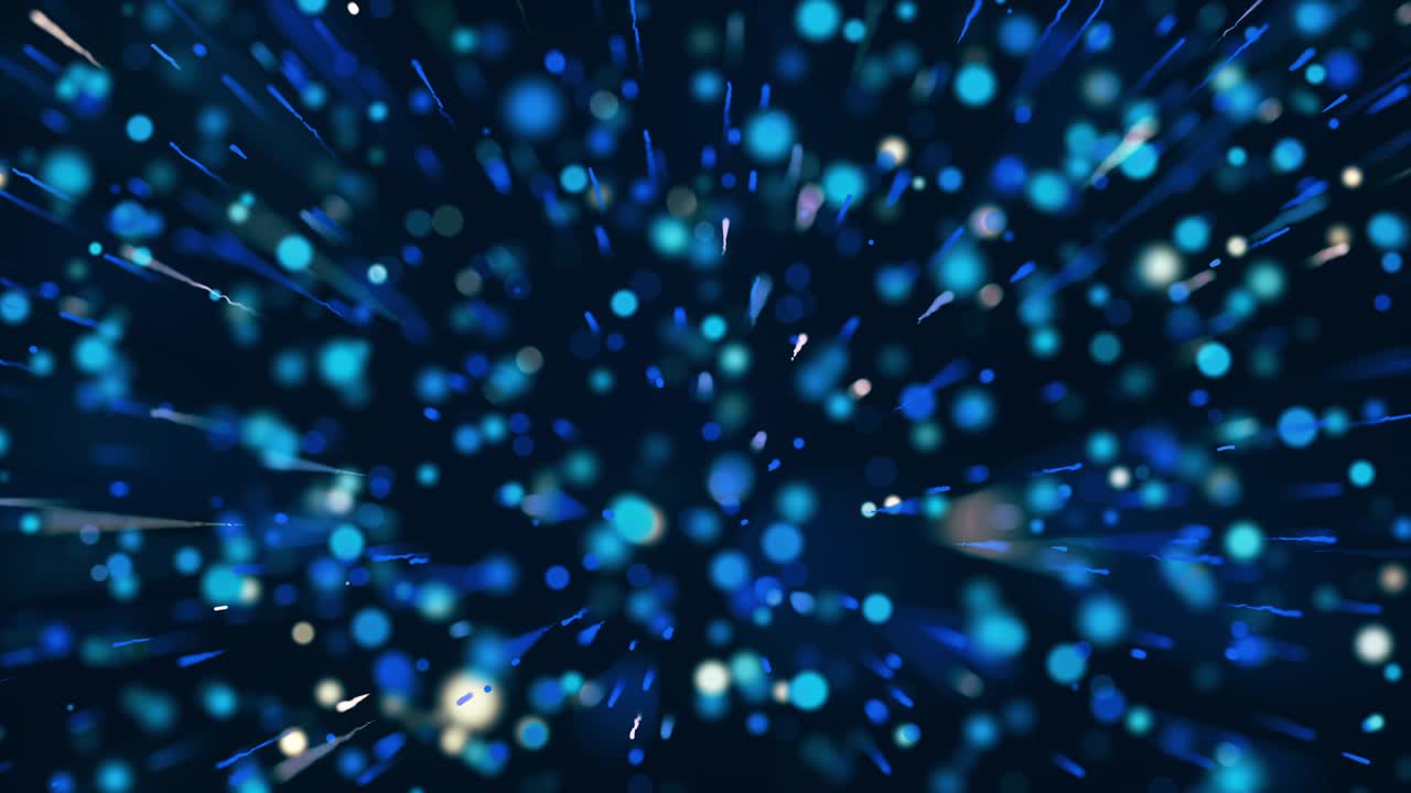 fondo abstracto de las partículas azules