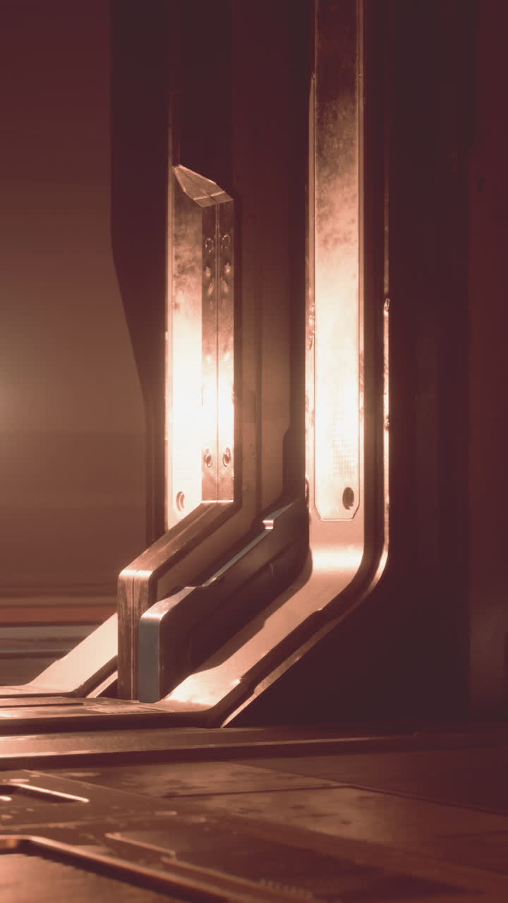 Porta in metallo futuristica