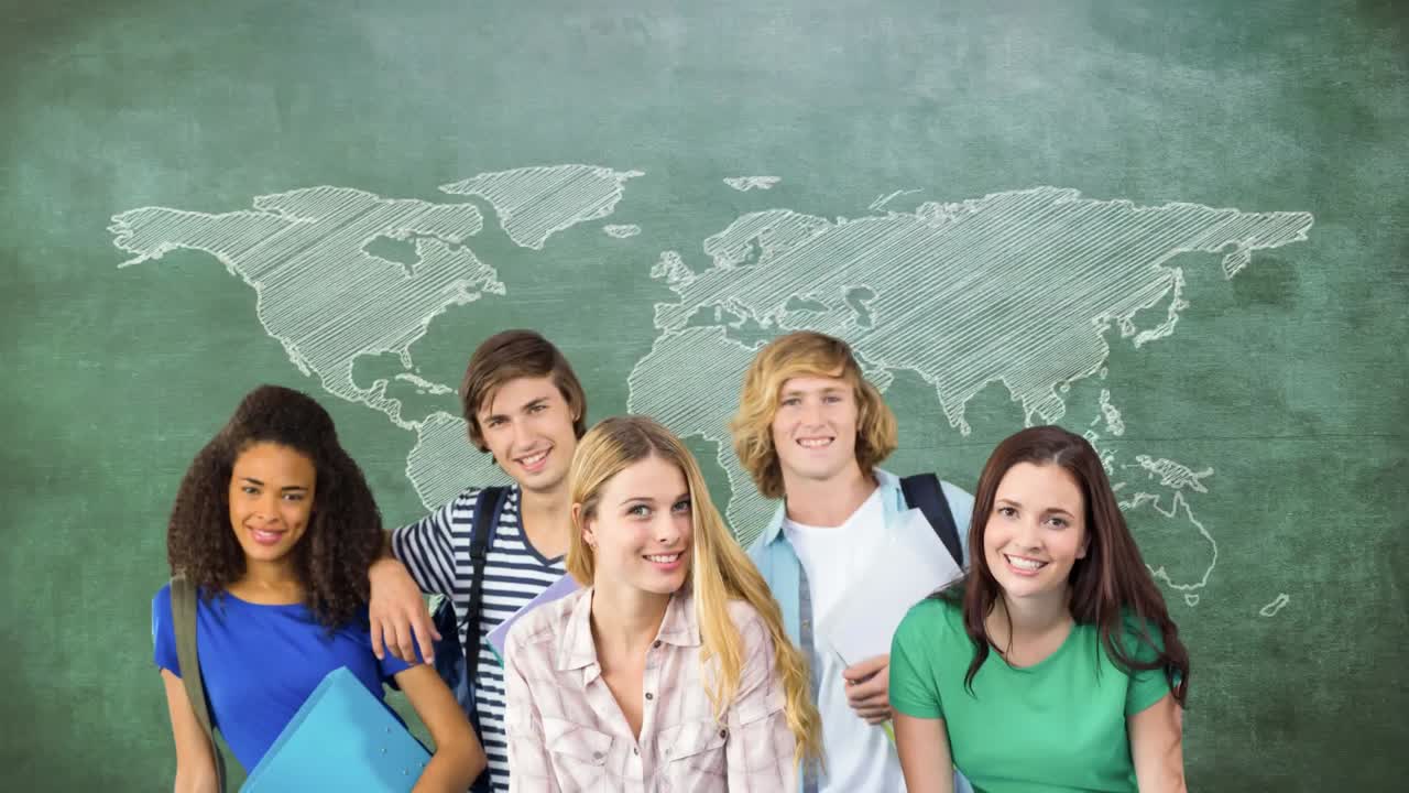 학생의 디지털 생성 비디오 4k