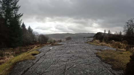 Mysterious-Petroglyphs-in-the-Highlands,-Scotland,-UK