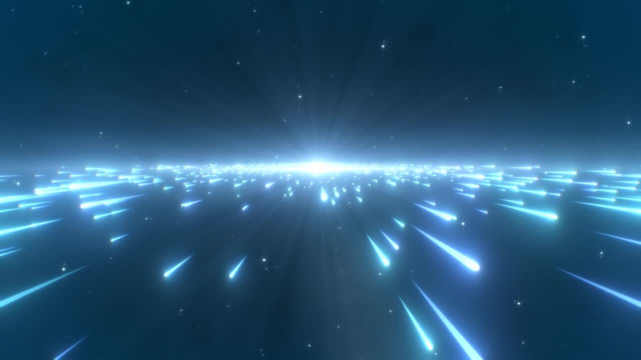 Hyper Light Speed Shooting Stars Flying Fast in Supernova Explosion - 4K Seamless VJ Loop Motion Background Animation