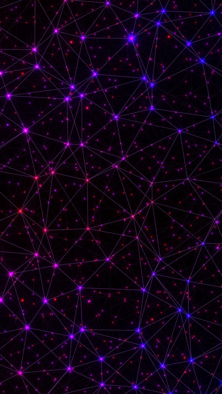 Flying in outer space. Vertical looped video