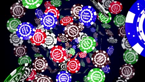 poker chip animation, background, rendering, loop