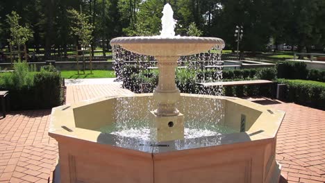 fountain in the renaissance garden of the palace of the grand dukes of lithuania