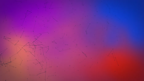 animación de estructuras químicas y formas coloridas en un fondo en movimiento