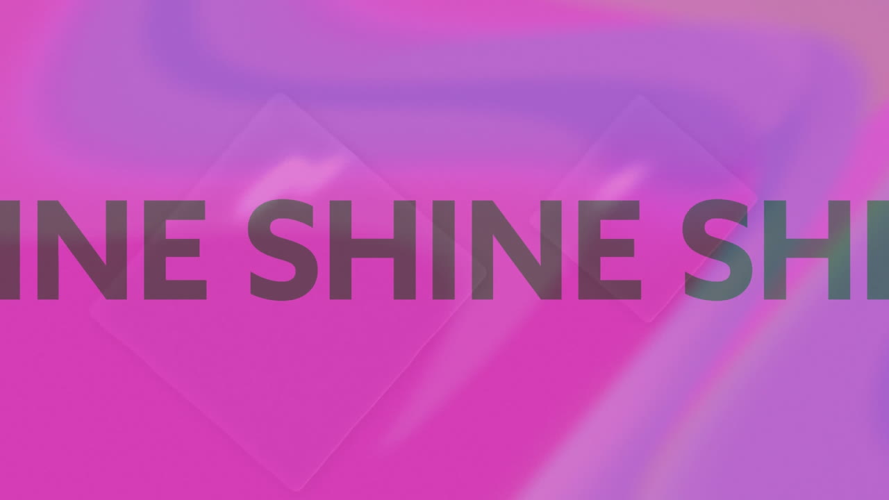 다채로운 배경에 텍스트의 빛나는 애니메이션